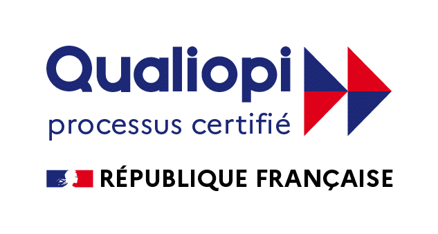 Logo certification Qualiopi - Organisme de formation certifié par l'État